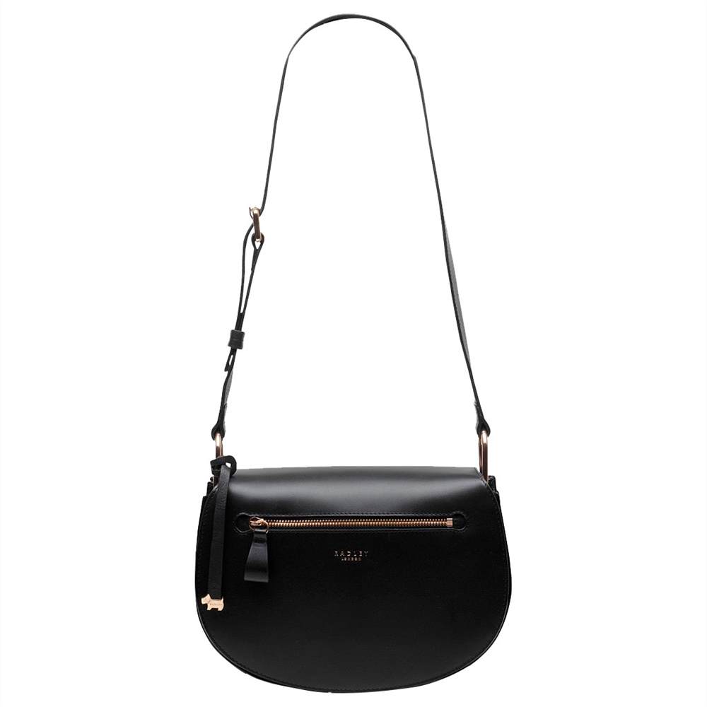 Radbags-London Camley Street Leather Large Flapover Cross Body BagBlack Radbags-London Handbags