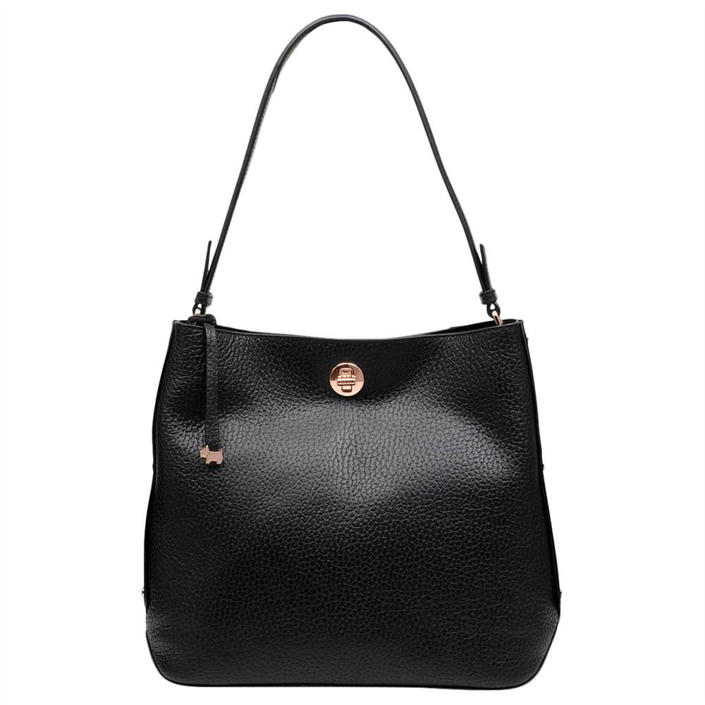 Radbags-London Carey Street Leather Bucket Hobo BagBlack Radbags-London Handbags