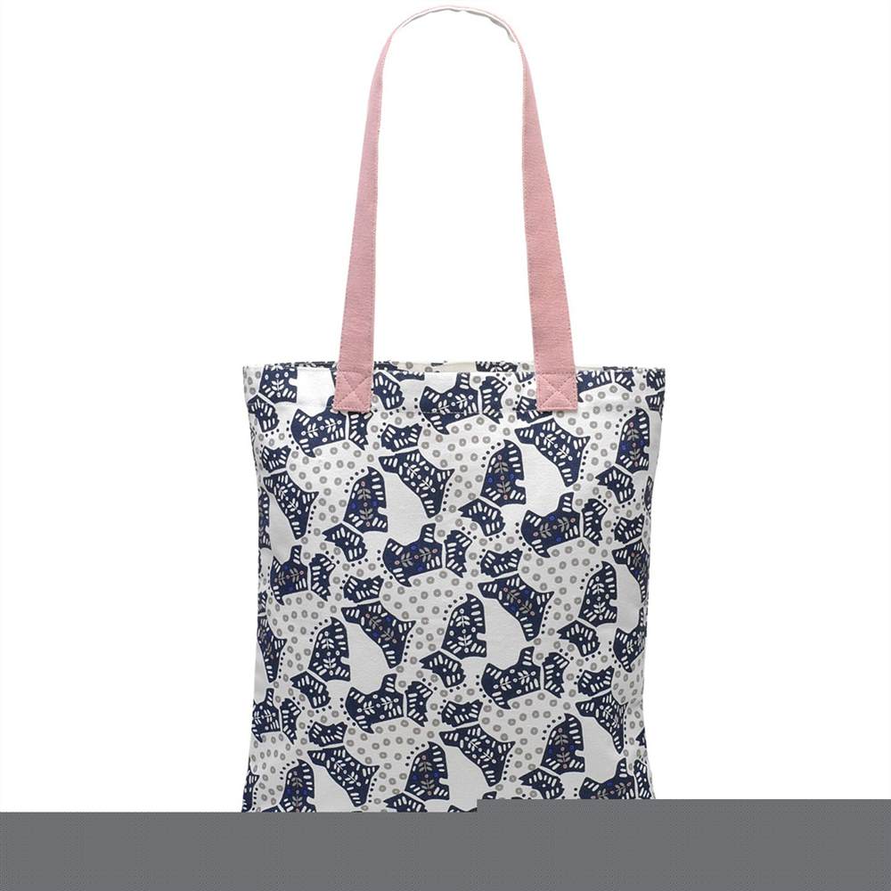 Radbags-London Folk Dog Fabric Tote Bag Natural Radbags-London Handbags