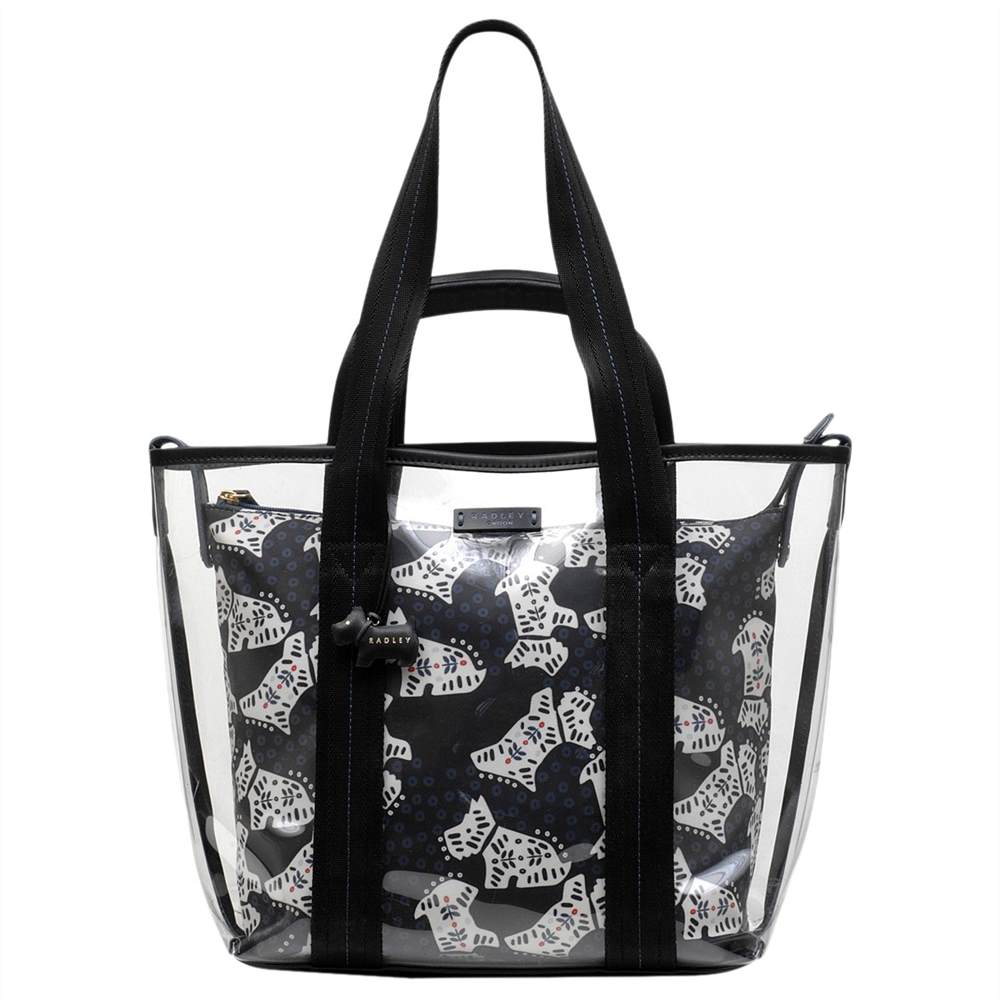 Radbags-London Folk Dog Large Grab Bag Black Radbags-London Handbags