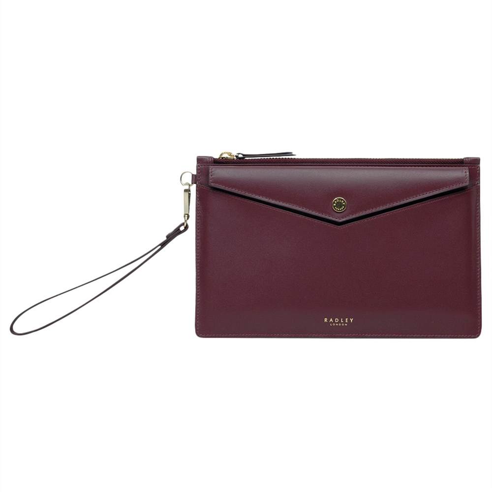 Radbags-London Goose Green Leather Wristlet PurseWine Red Radbags-London Purses