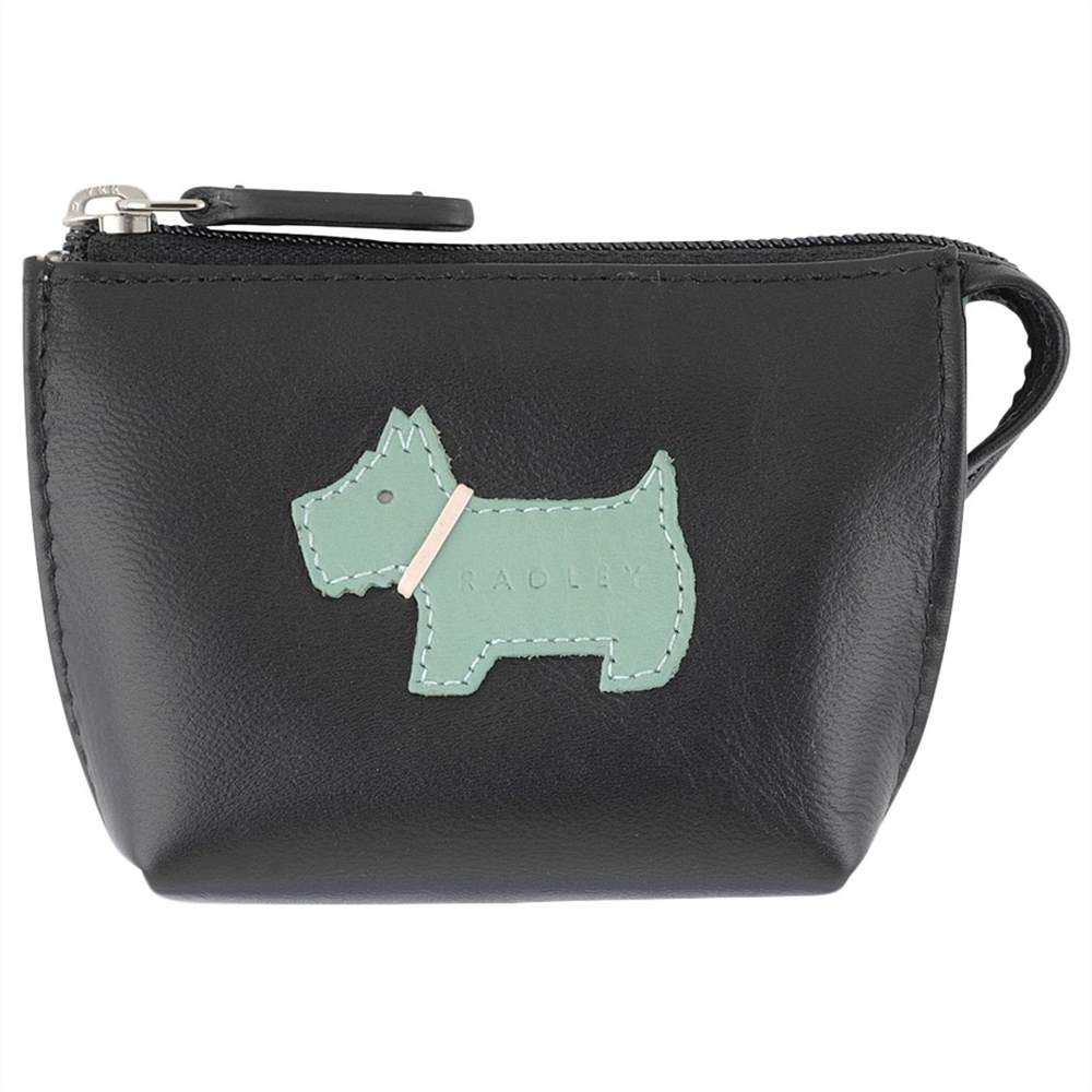 Radbags-London Heritage Dog Small Leather Coin Purse Black Radbags-London Purses