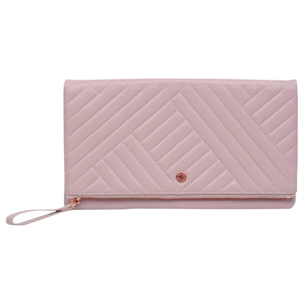 Radbags-London Larks Wood Quilted Leather Large Clutch BagPale Pink Radbags-London Handbags