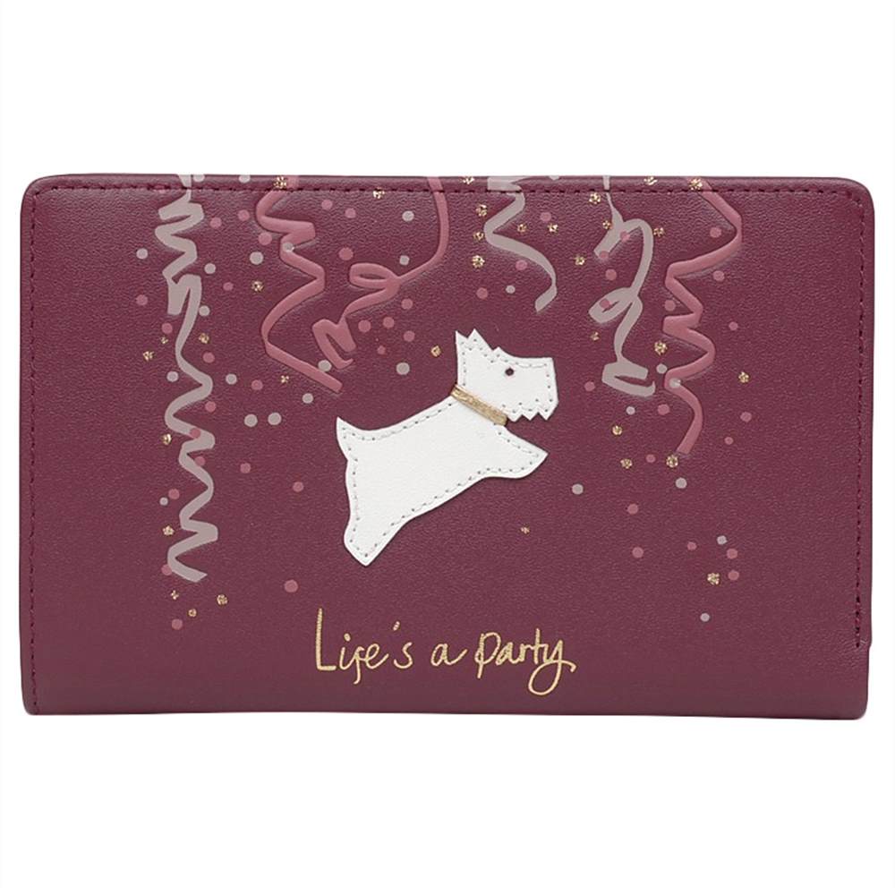 Radbags-London Lifes A Party Leather Medium Zip-Top PurseRed Berry Radbags-London Purses