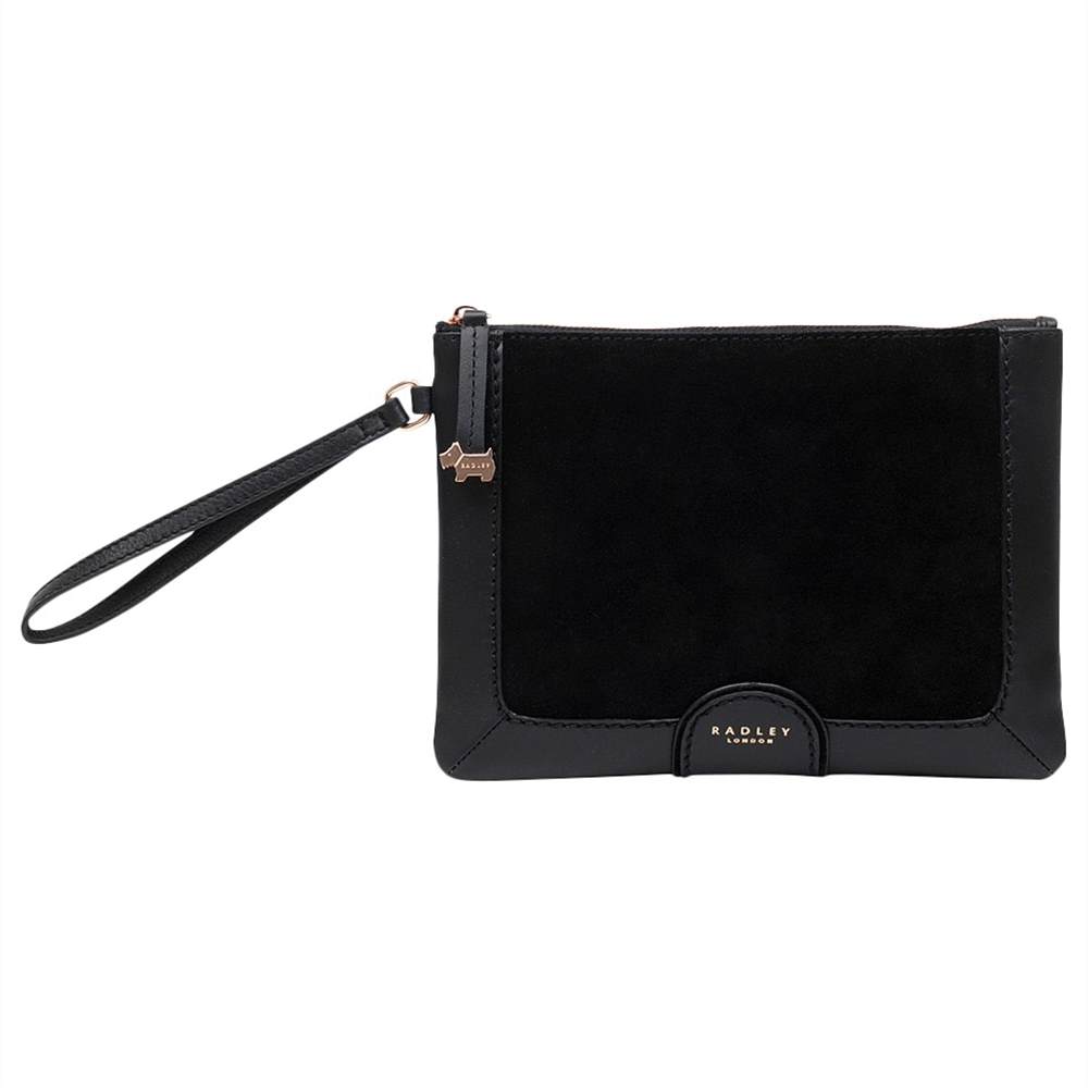 Radbags-London Linton Street Leather Wristlet Clutch Bag Black Radbags-London Handbags