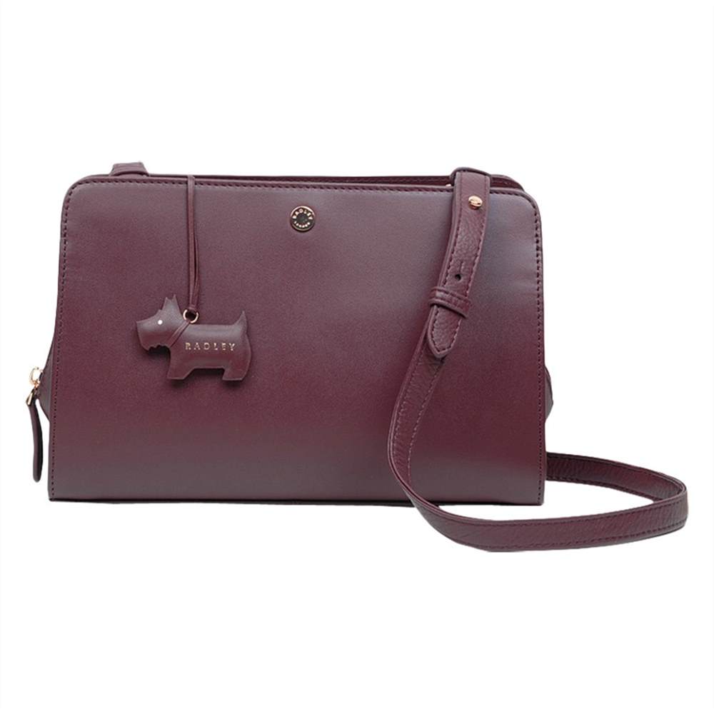 Radbags-London Liverpool Street Leather Medium Cross Body BagBurgundy Radbags-London Handbags