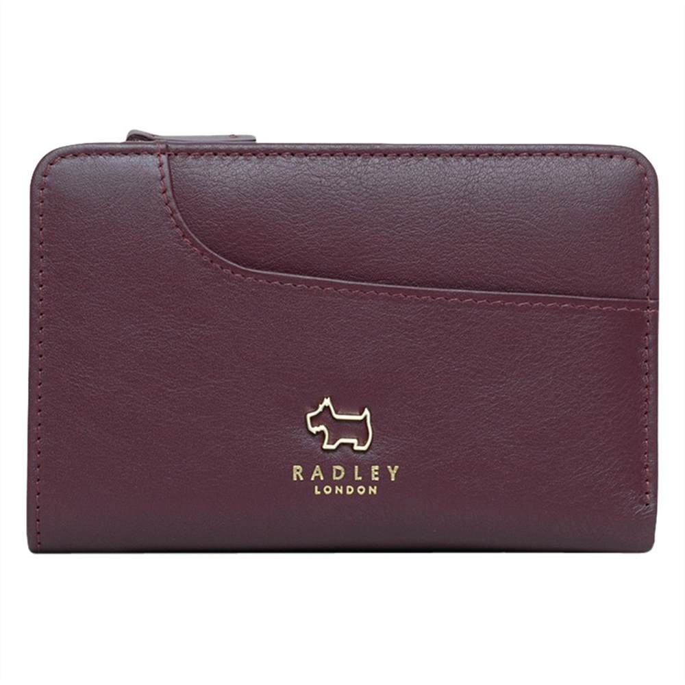 Radbags-London Pockets Leather Medium Zip-Top PurseBurgundy Radbags-London Purses