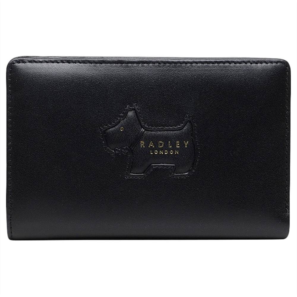 Radbags-London Profile Dog Leather Flapover Medium Matinee PurseBlack Radbags-London Purses