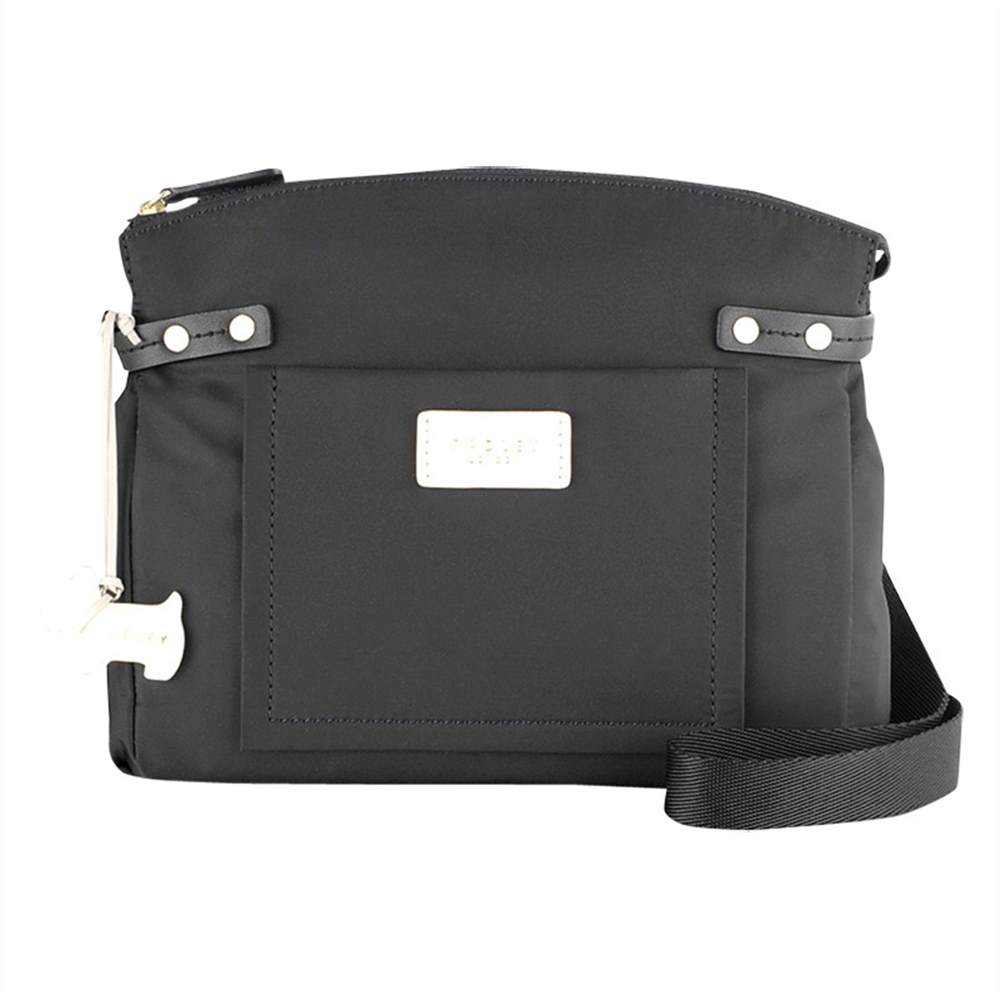 Radbags-London Romilly Street Fabric Medium Cross Body Bag Black Radbags-London Handbags