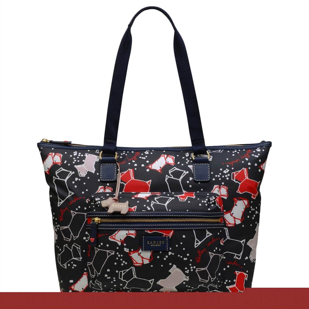 Radbags-London Speckle Dog Large Work Tote Bag Ink Radbags-London Handbags