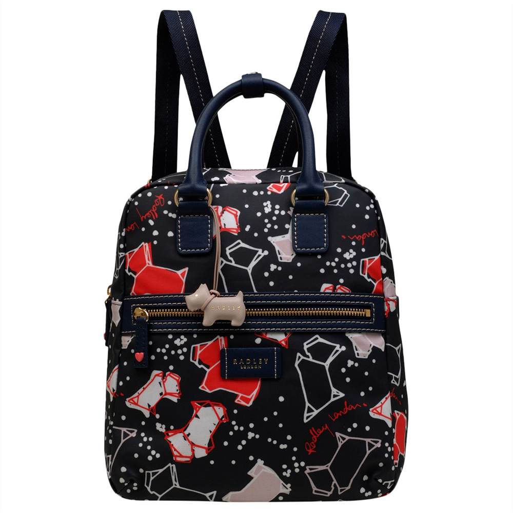 Radbags-London Speckle Dog Medium Backpack Ink Radbags-London Handbags