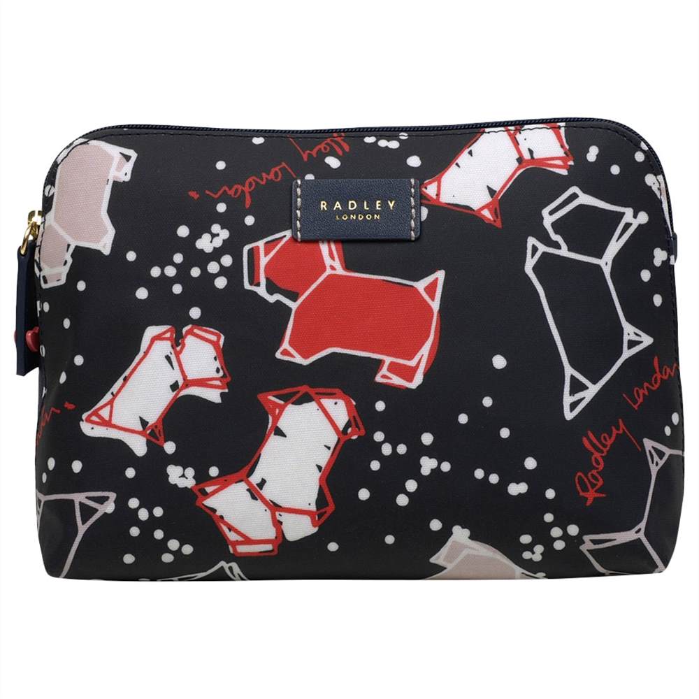 Radbags-London Speckle Dog Medium Zip-Top Pouch Purse Ink Radbags-London Purses