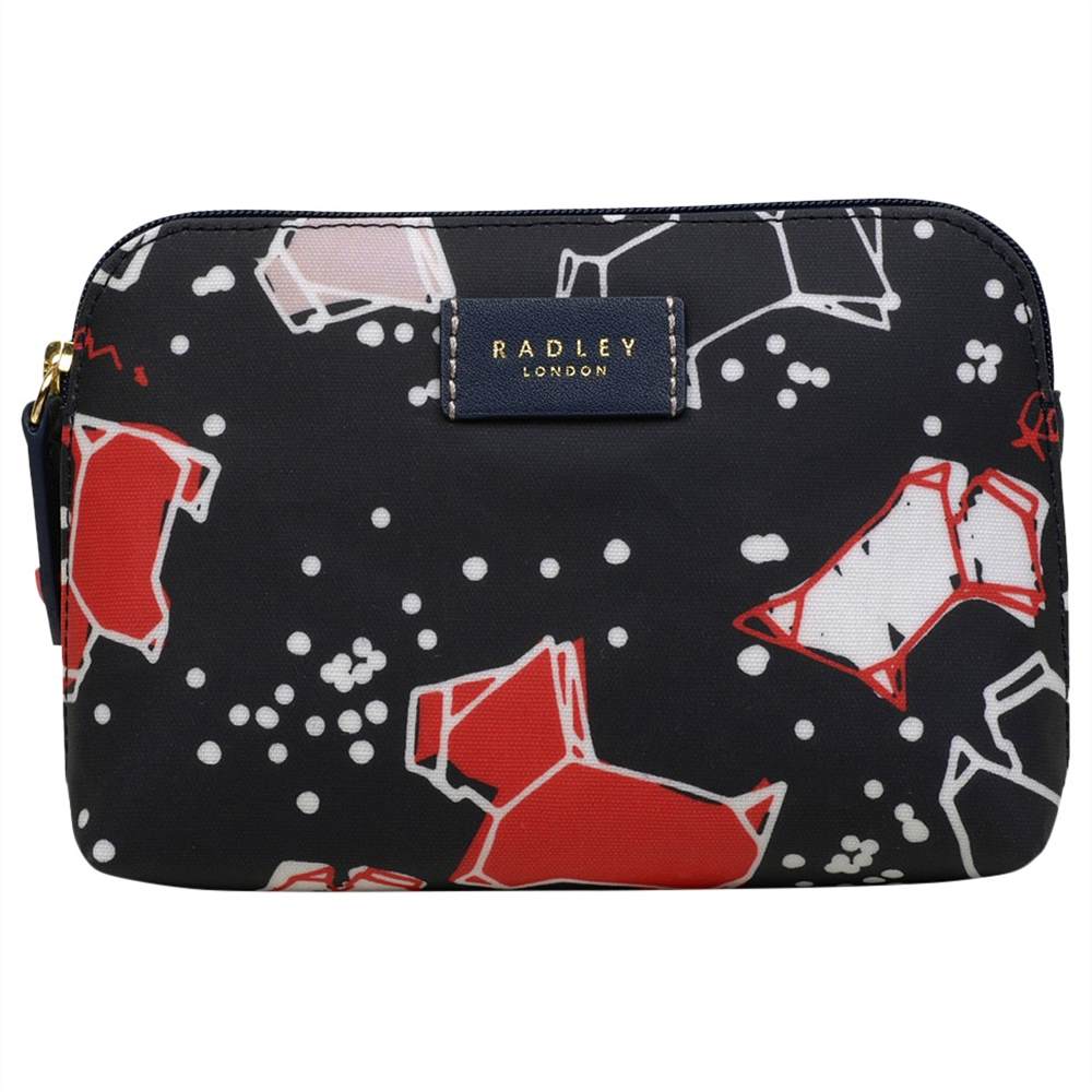 Radbags-London Speckle Dog Small Zip-Top Pouch Purse Ink Radbags-London Purses