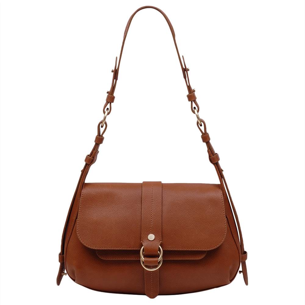 Radbags-London Trinity Square Leather Medium Flapover Shoulder BagTan Radbags-London Handbags