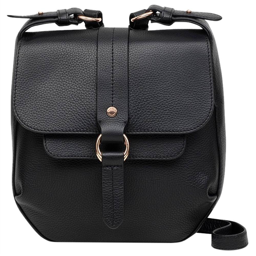 Radbags-London Trinity Square Leather Small Cross Body BagBlack Radbags-London Handbags