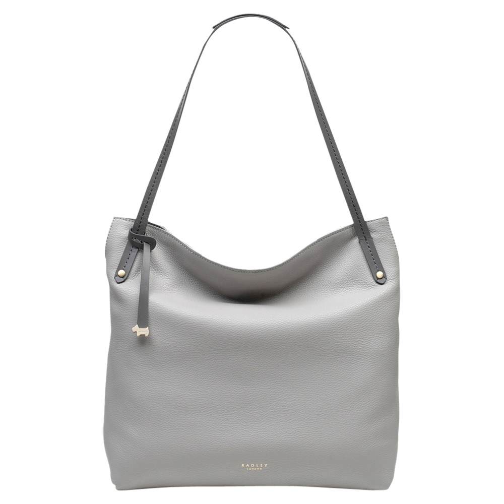 Radbags-London Willow Leather Large Tote Bag Grey Radbags-London Handbags