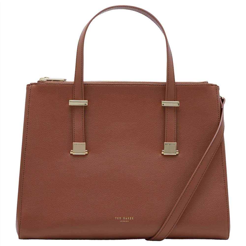 TB-London Alunaa Pebble Grain Leather Large Tote BagCamel TB-London Handbags