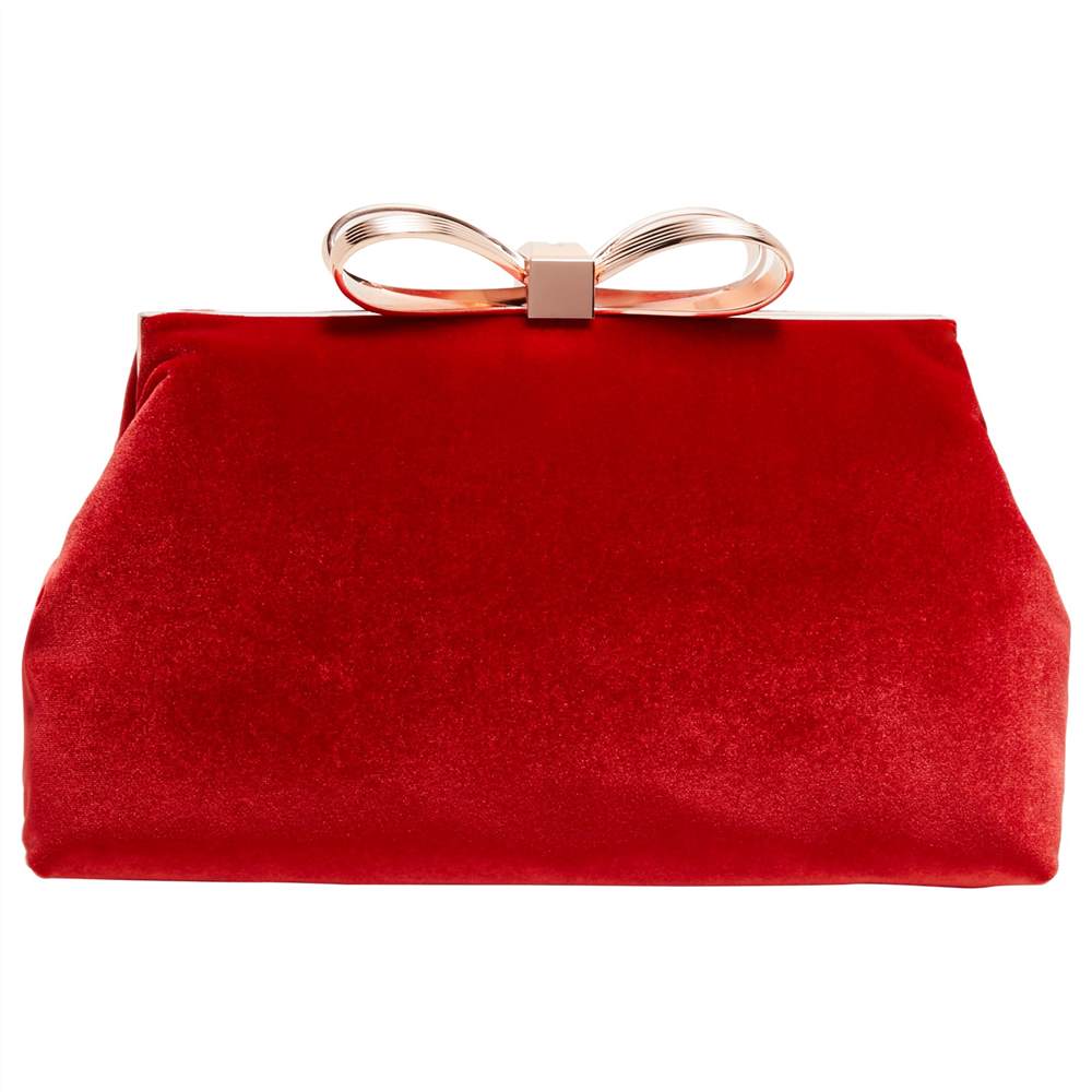 TB-London Cena Bow Evening Clutch BagBright Red TB-London Handbags