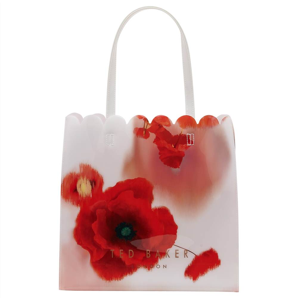 TB-London Charcon Playful Poppy Large Icon Shopper Bag Mid Red TB-London Handbags