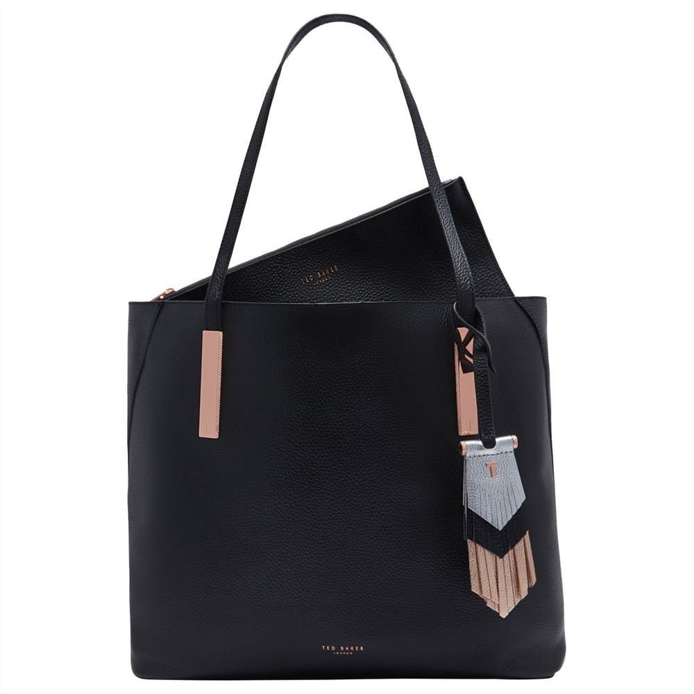 TB-London Deeliah Tassel Leather Shopper Bag Black TB-London Handbags