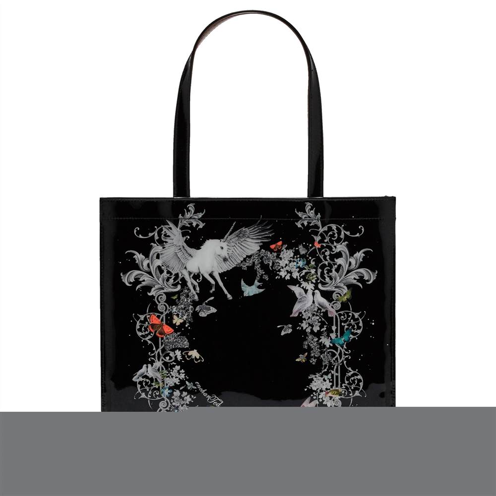 TB-London Enchanted Dream Magical Large Icon Shopper Bag Black TB-London Handbags