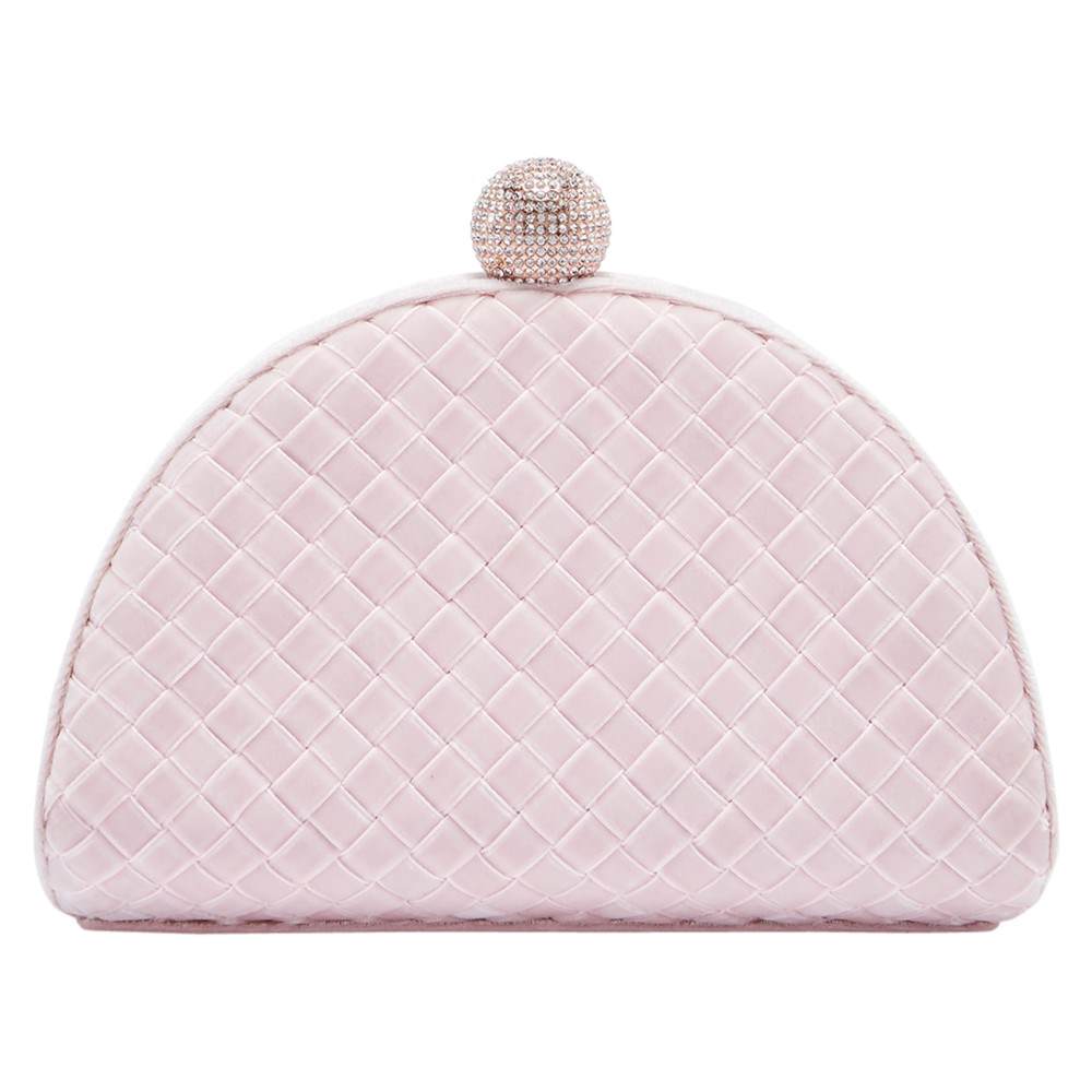 TB-London Hallii Crystal Bobble Clasp Clutch BagDusky Pink TB-London Handbags