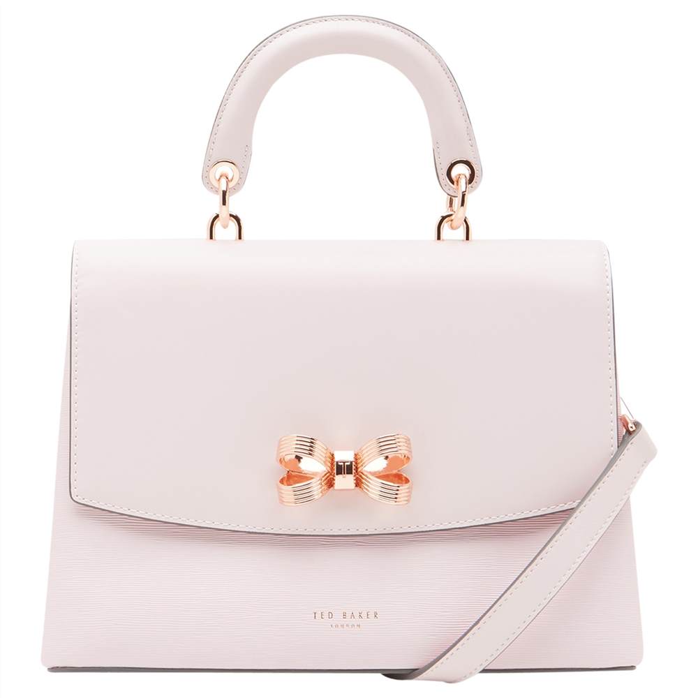 TB-London Lauree Bow Leather Cross Body Bag Dusky Pink TB-London Handbags