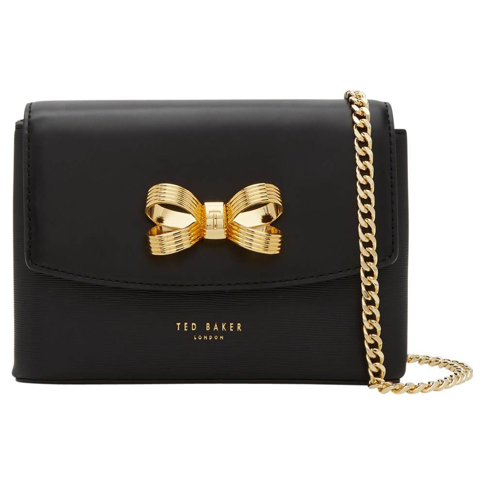 TB-London Leorr Bow Leather Mini Cross Body BagBlack TB-London Handbags