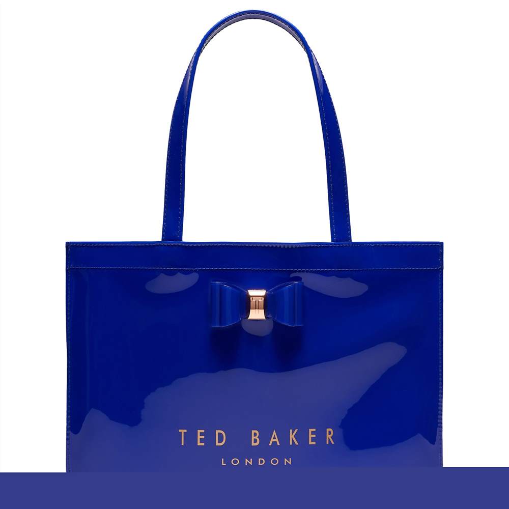 TB-London Madicon Bow Large Icon Shopper BagBright Blue TB-London Handbags