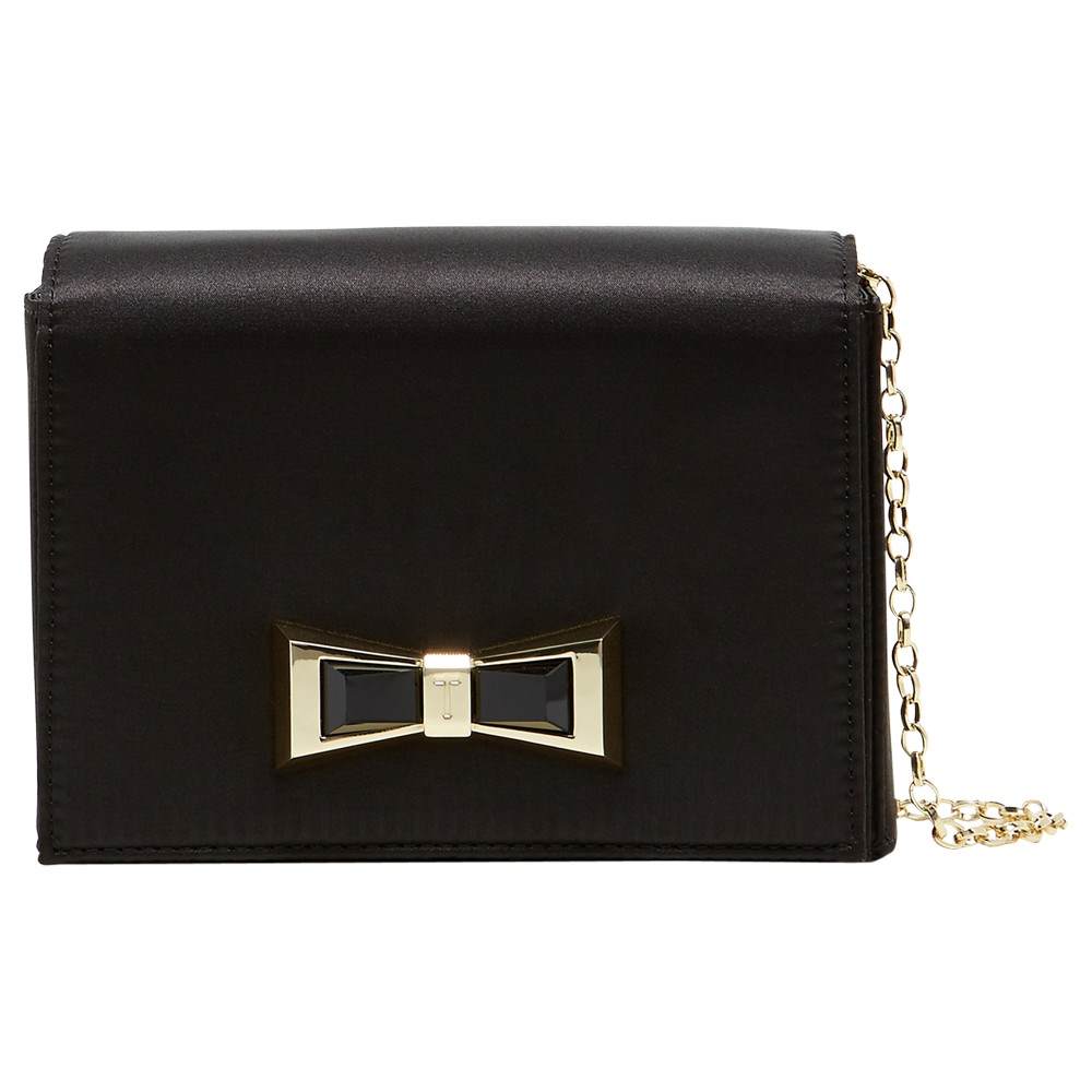 TB-London Maxine Satin Bow Detail BagBlack TB-London Handbags