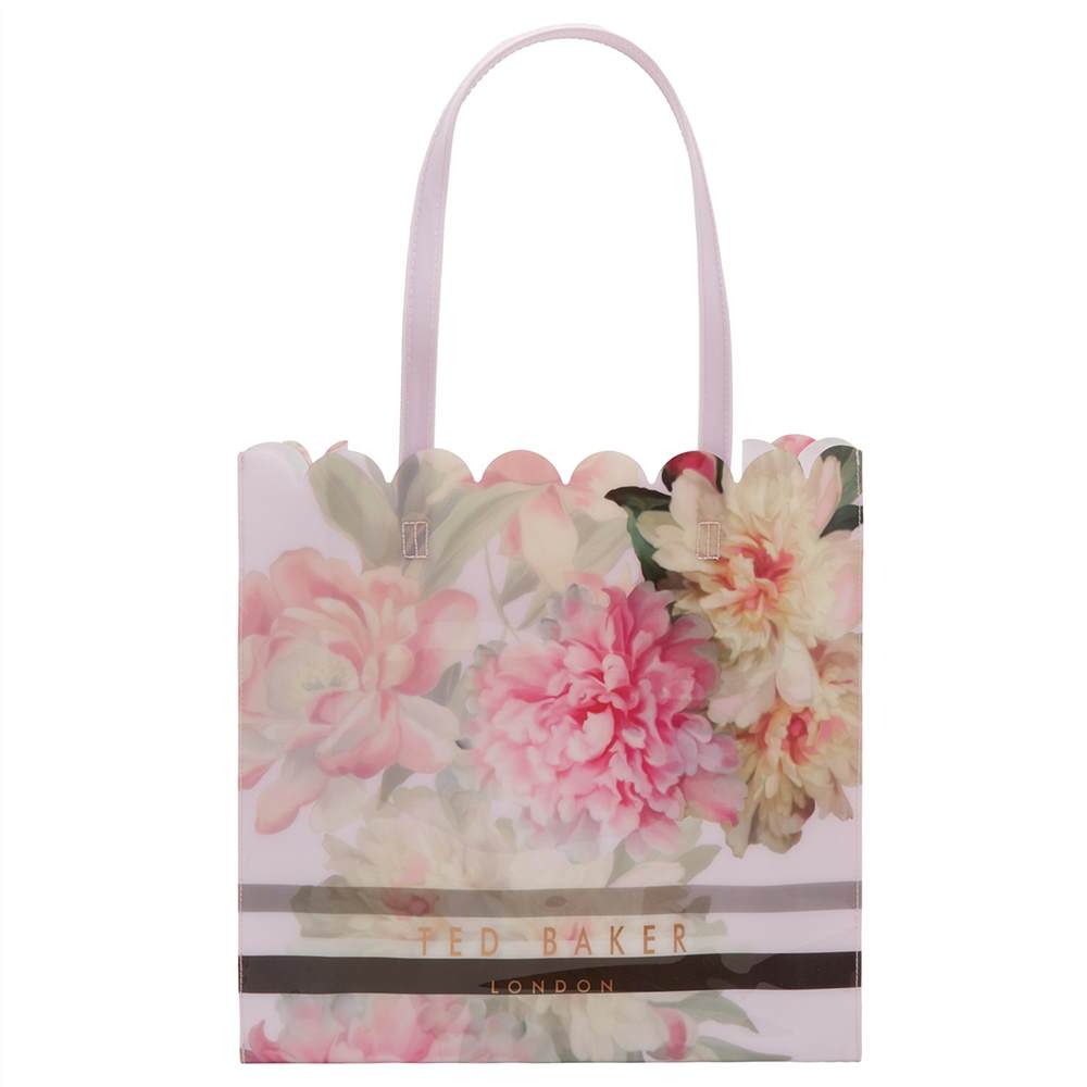 TB-London Mylacon Painted Posie Large Icon Shopper Bag Baby Pink TB-London Handbags