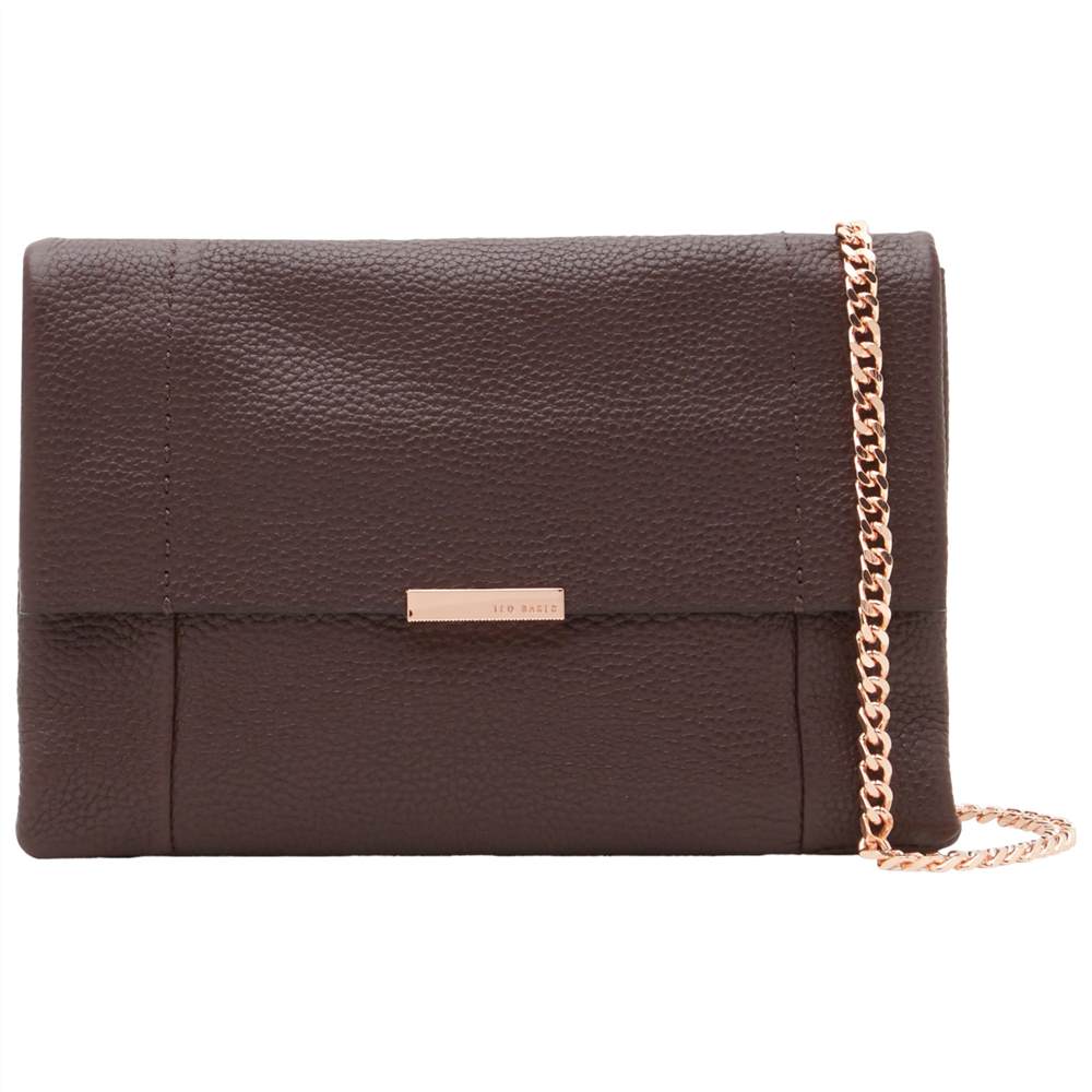 TB-London Parson Leather Cross Body BagMaroon TB-London Handbags