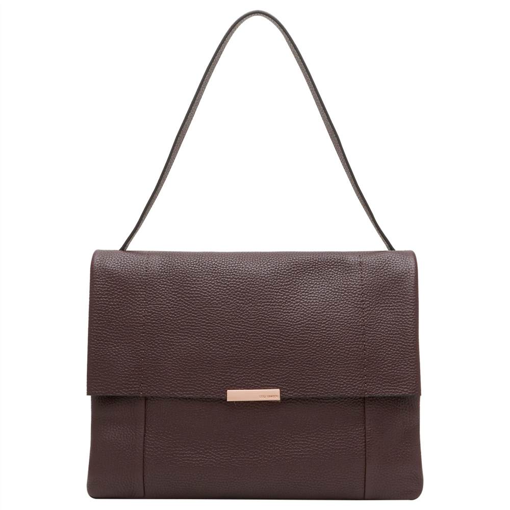 TB-London Proter Leather Shoulder BagMaroon TB-London Handbags