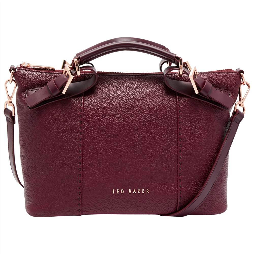 TB-London Salbett Pop Hand Leather Small Tote BagOxblood TB-London Handbags