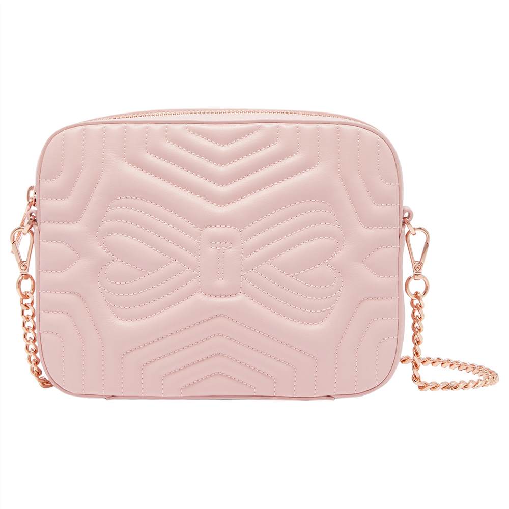 TB-London Sunshine Quilted Leather Camera Across Body BagLight Pink TB-London Handbags