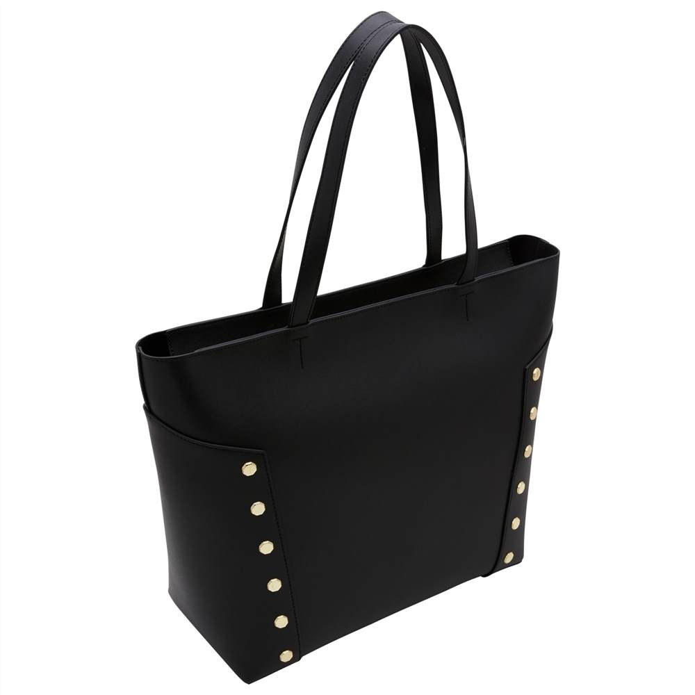 TB-London Tamiko Stud Edge Leather Shopper BagBlack TB-London Handbags