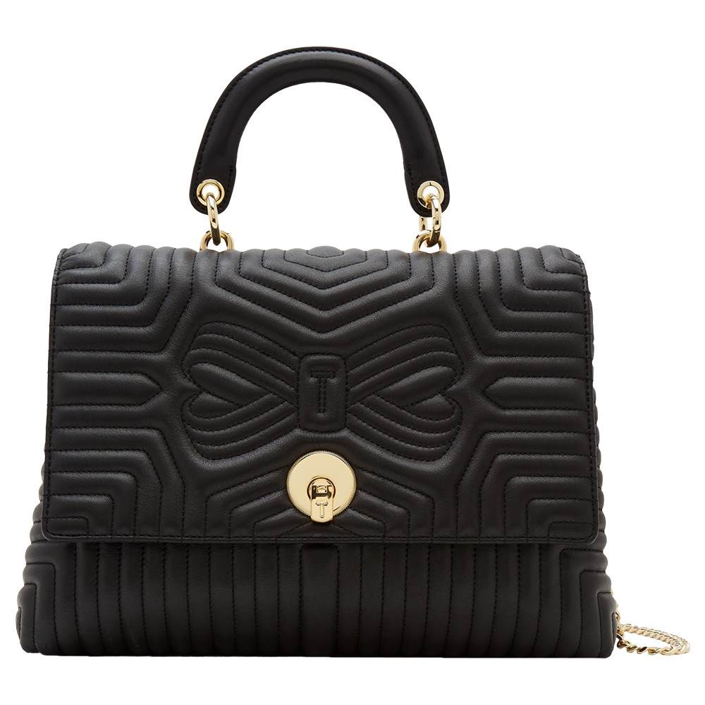 TB-London Vivida Leather Quilted Grab Bag Black TB-London Handbags