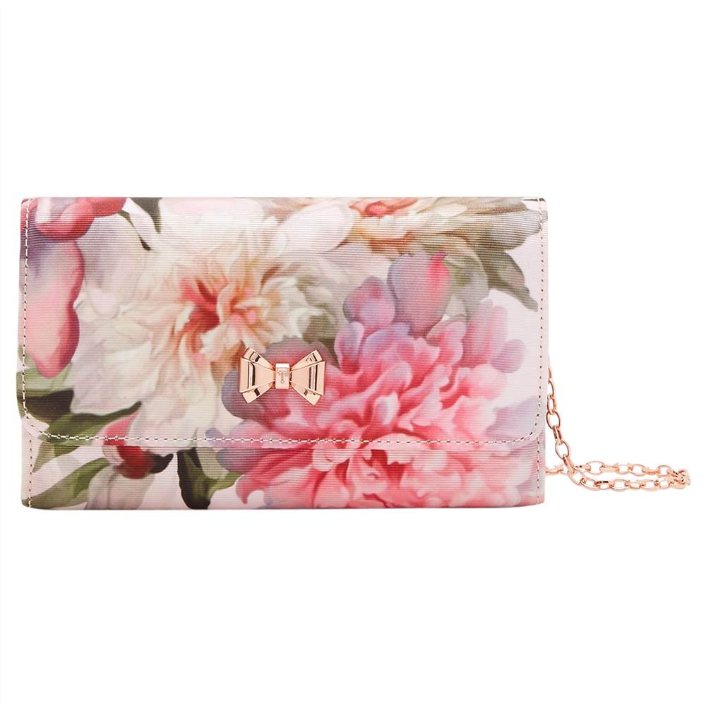 TB-LondonMisoso Painted Posie Clutch Bag Baby Pink TB-London Handbags