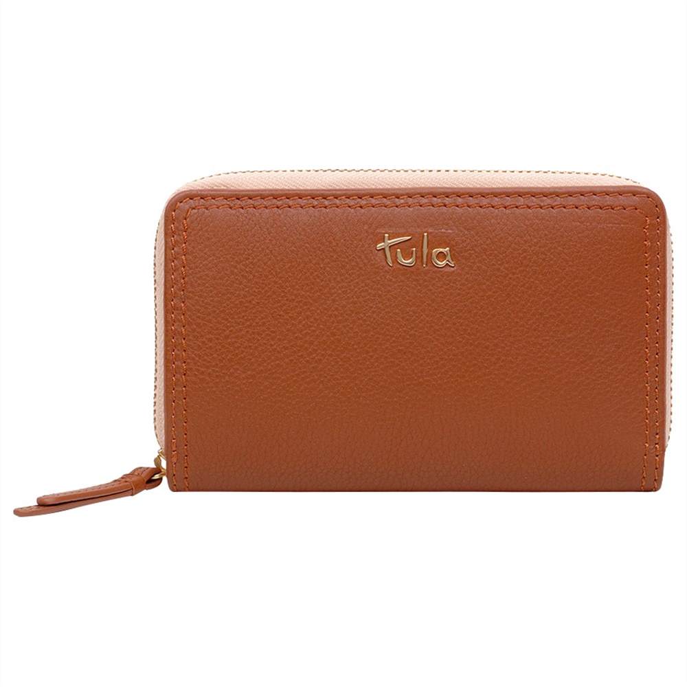 Tula Nappa Originals Leather Medium Zip Around PurseTan Tula Purses