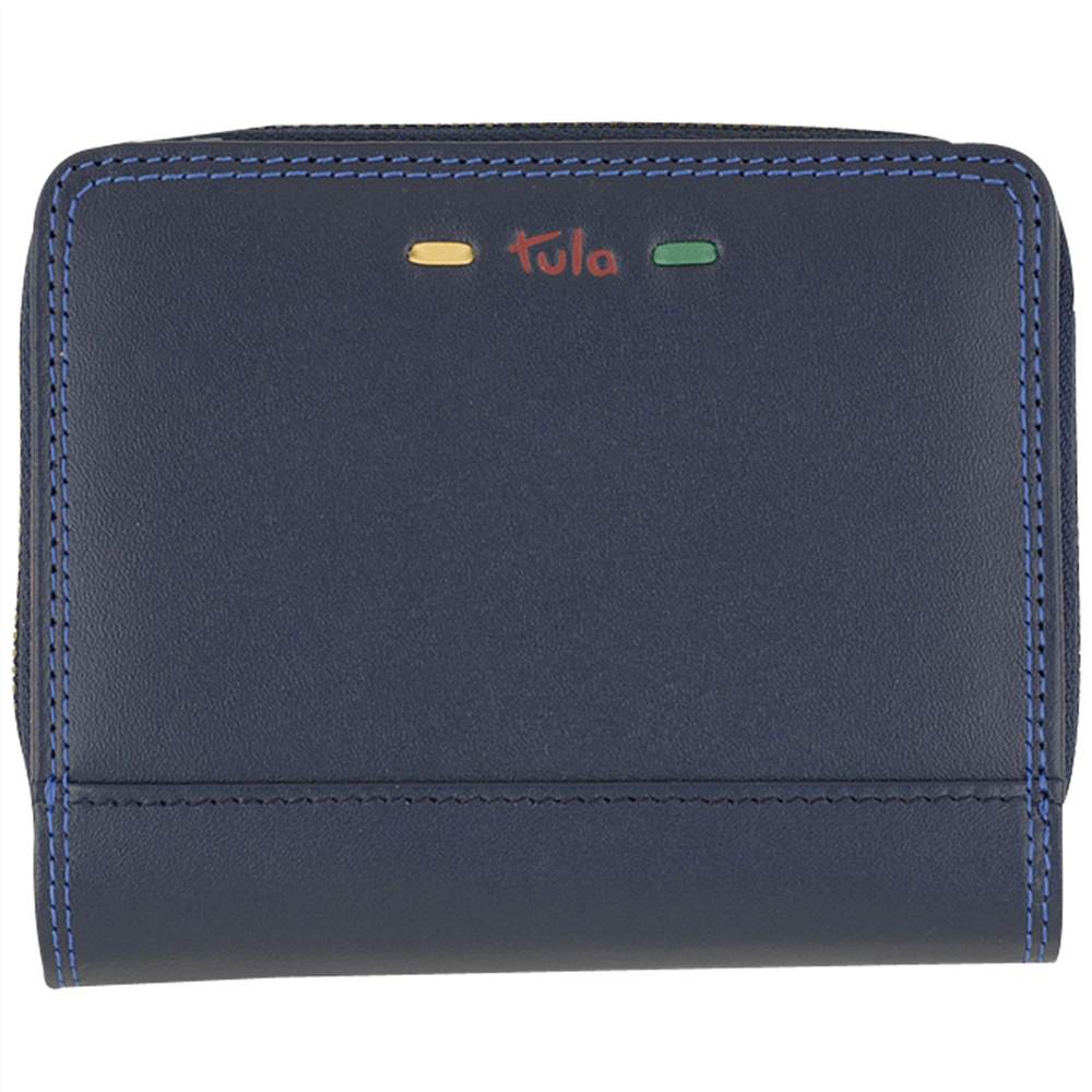 Tula Violet Leather Wallet PurseNavy Tula Purses