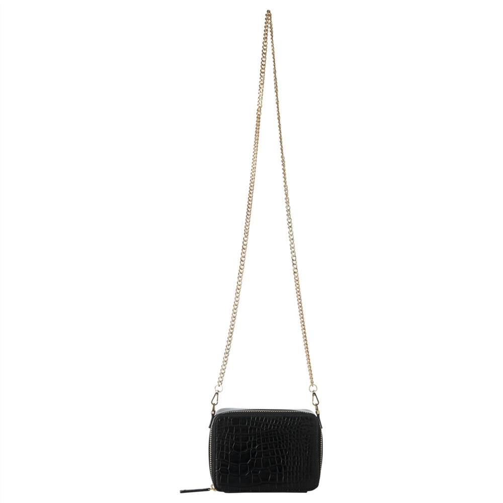 Whistles Carmille Leather Mini Croc Box Bag Black Whistles Handbags