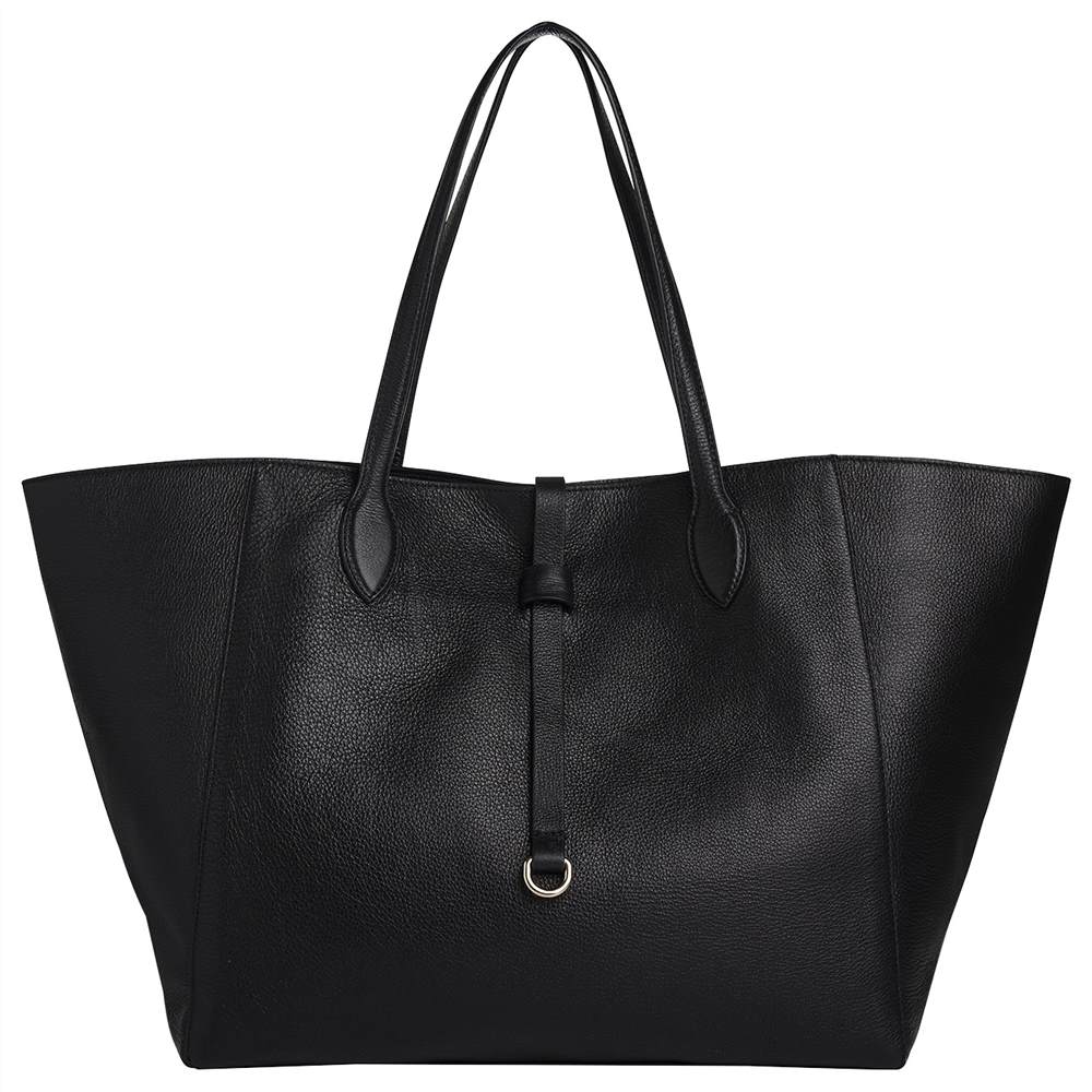 Whistles Shaftesbury Soft Leather Tote Bag Black Whistles Handbags