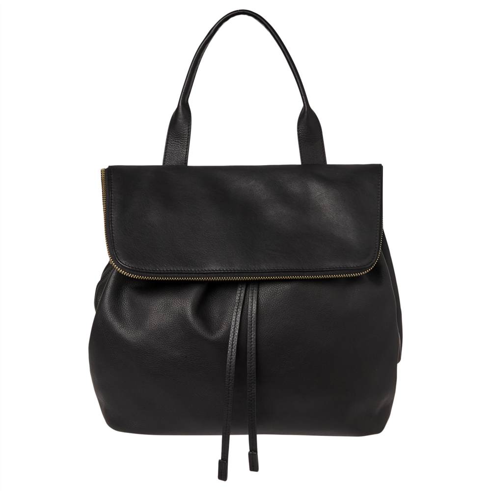 Whistles Slouchy Drawstring Backpack Black Whistles Handbags