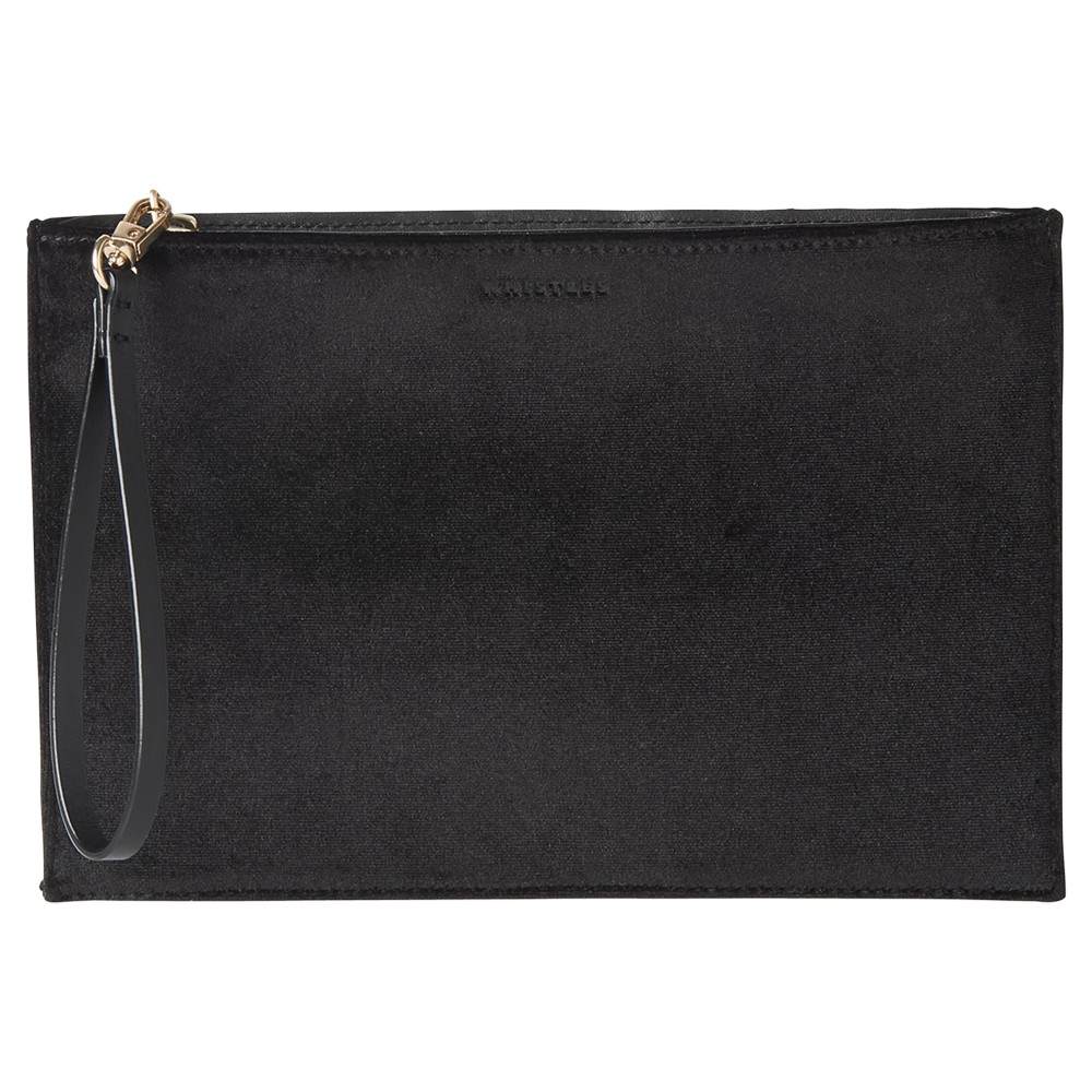 Whistles Velvet Wristlet BagBlack Whistles Handbags