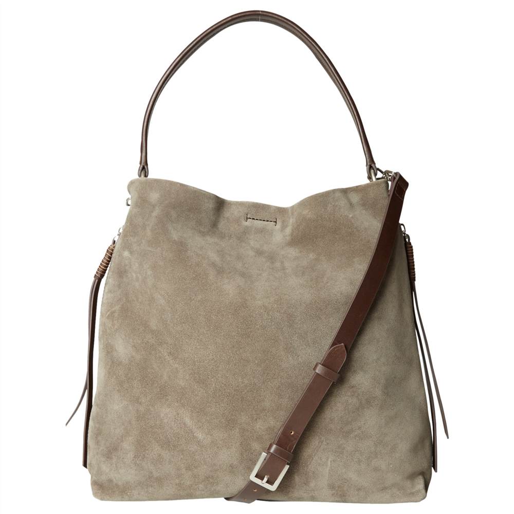 White Stuff Shea Nubuck Leather Hobo BagTaupe White Stuff Handbags