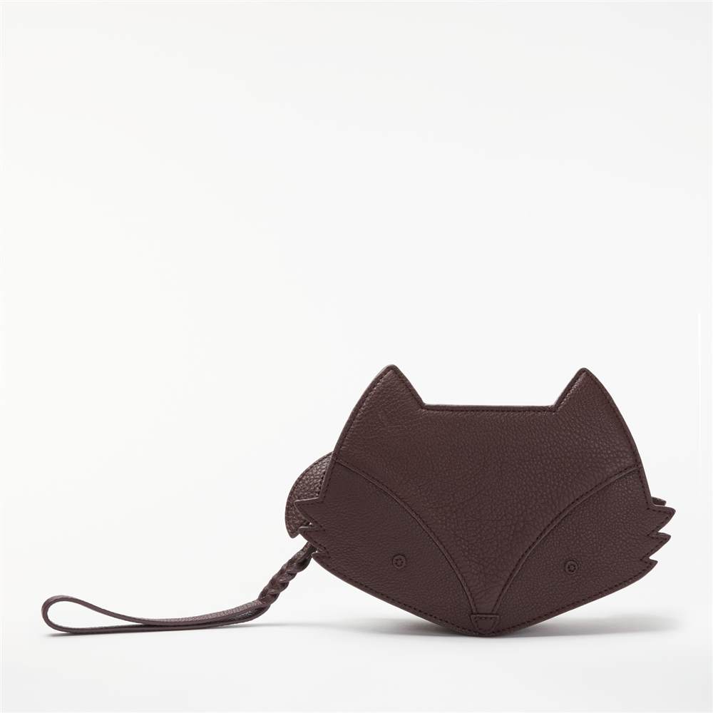 bell fox Fox Pebbled Leather Cross Body Bag Merlot bell fox Handbags