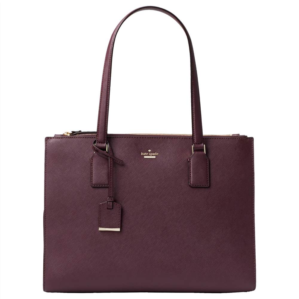 KS-London new york Cameron Street Jensen Leather Shoulder BagDeep Plum KS-London new york Handbags