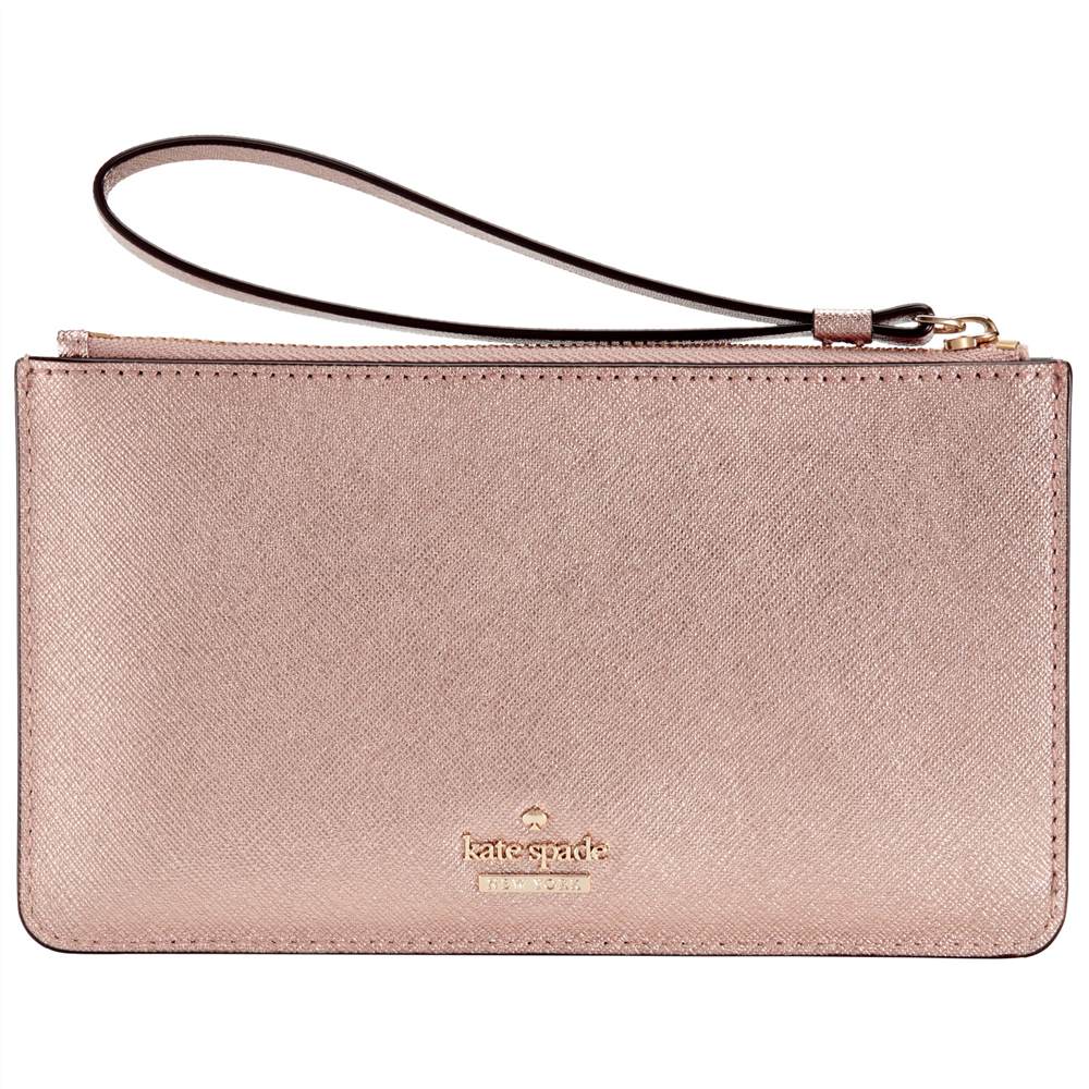 KS-London new york Cameron Street Karolina Leather Wristlet Purse Rose Gold KS-London new york Purses