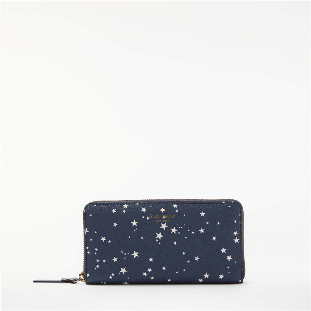 KS-London new york Cameron Street Lacey Leather Zip Around Purse Night Sky KS-London new york Purses