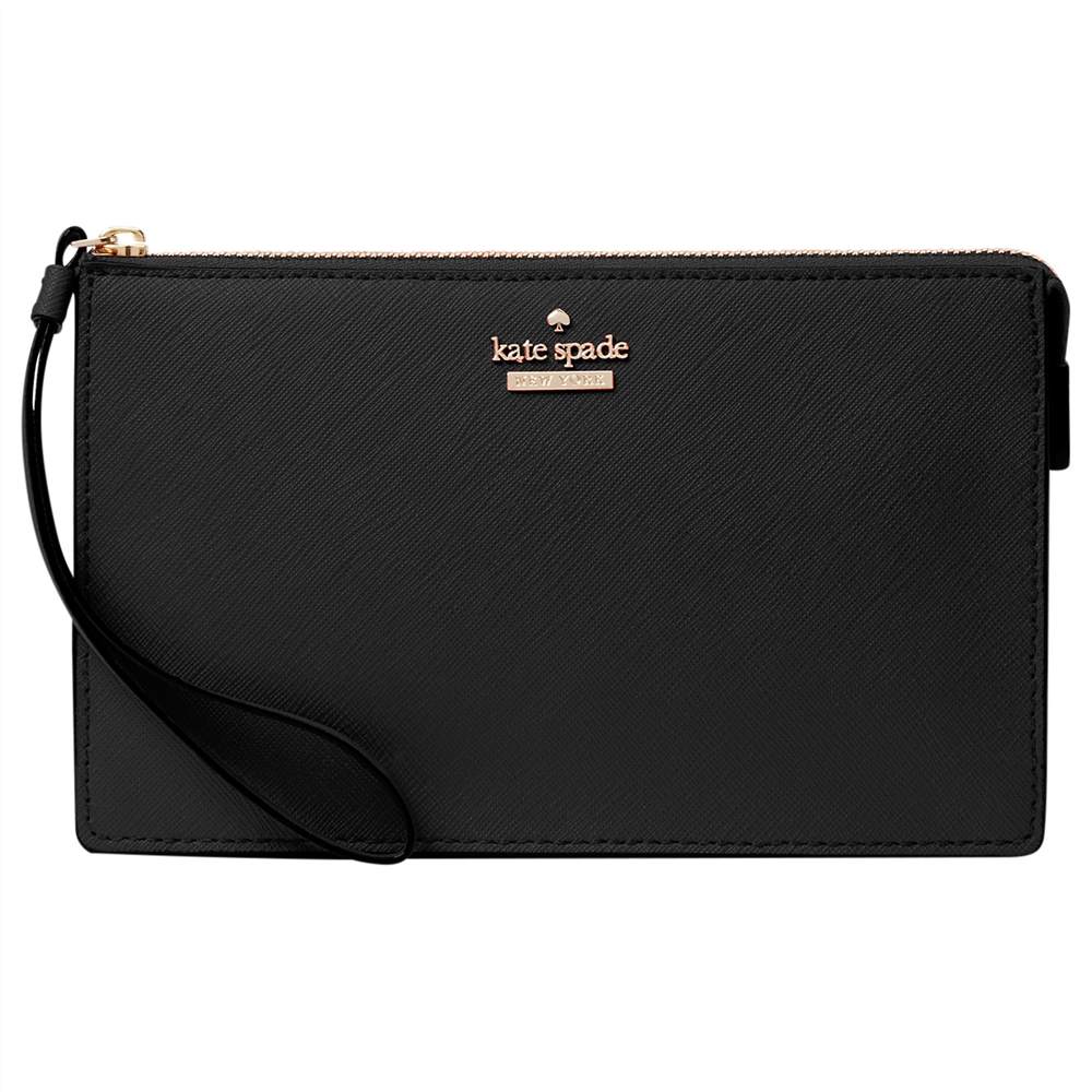 KS-London new york Cameron Street Leila Leather Wristlet Purse Black KS-London new york Purses